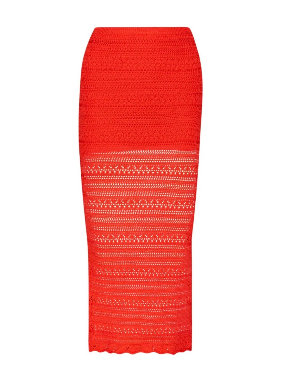 PQ Swim Crochet Long Skirt in Passion Women's size XS/S NWT - Picture 2 of 7